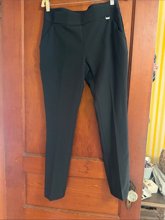 Greg Norman Collection Pants - Greg Norman Collection Black Slim Ponte Pants